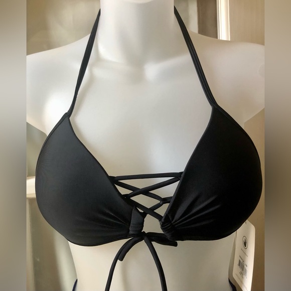 Body Glove women’s black triangle string bikini in size XS - Picture 2 of 5